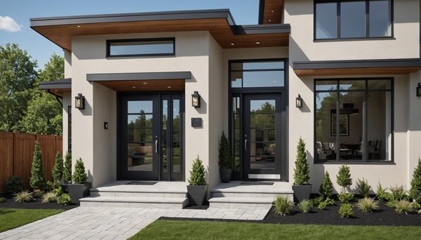 Porte d'entrée extérieure : alliez efficacité énergétique et style